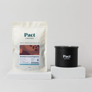 Father's Day Bundle Pact Coffee Bourbon Cream Espresso And Airtight Canister, 2 of 4