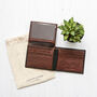 Personalised Rfid Black And Tan Leather Wallet, thumbnail 4 of 8
