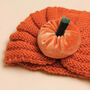 Baby Knitted Pumpkin Turban, thumbnail 2 of 2