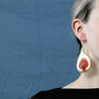 Real Dried Fig Resin Earrings, thumbnail 1 of 2