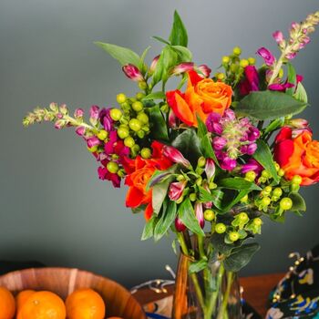 December Hues Rose Bouquet, 2 of 5