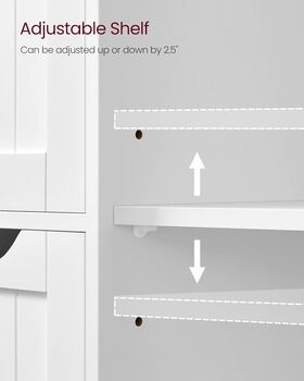Freestanding Bathroom Storage Cabinet With Drawers, 6 of 10