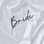 White Embroidered Bride Dressing Gown, thumbnail 2 of 5