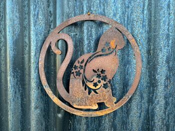 Metal Cat Garden Sculpture Wall Art, 4 of 4