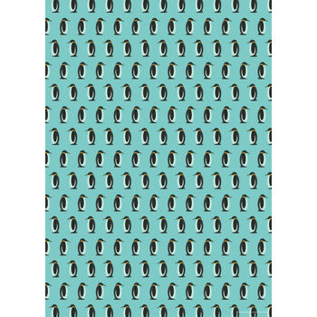 Penguin Wrapping Paper X Two Sheets, 2 of 2