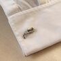 Saxophone Silver Cufflinks Gift For Musicians 316 L Stainless Steel Accessory, thumbnail 6 of 6