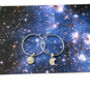 Sterling Silver Tiny Mismatched Moon Hoop Earrings, thumbnail 8 of 8