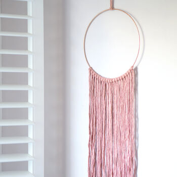 Macrame Hoop Wall Hanging Craft Kit For Two, 3 of 11