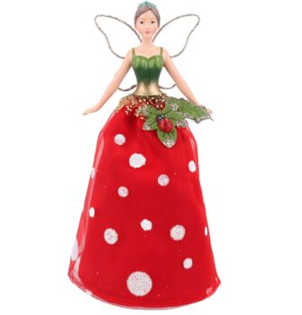 Large Ladybird Sparkle Fairy Tree Topper, 5 of 5