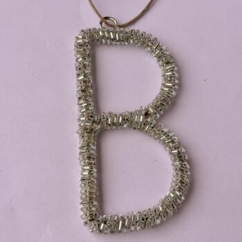 Sparkly Silver Letter Decorations, 4 of 5