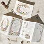 Cottage Garden Wedding Concertina Invitations, thumbnail 1 of 7