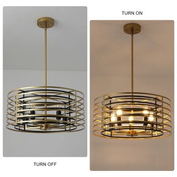 Five Light 50cm Dimmable Oversize Design Adjustable, 5 of 11