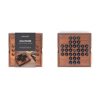 Solitaire Deluxe Wooden Single Player Board Game, 5 of 5