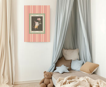 Farmhouse Mouse Nursery Art Print, 3 of 4