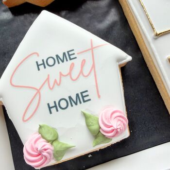 Personalised New Home Biscuit Gift Box – Housewarming Gift For Couples, Friends And New Homeowners, 2 of 6