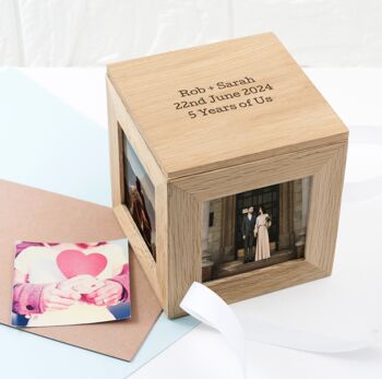 Instagram Photo Cube Keepsake Box, 3 of 5