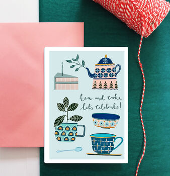Birthday Tea And Cake Card, 2 of 3