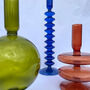Handmade Coloured Glass Candlesticks, thumbnail 3 of 9