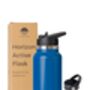 Premium 1 L Water Bottle With Two Leak Proof Lids Blue, thumbnail 2 of 12