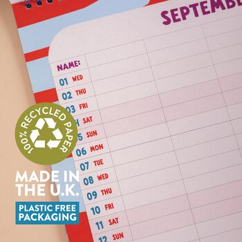 2027 A3 Family Wall Calendar | Colour Flow, 6 of 8