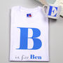 Children's Personalised Alphabet T Shirts, thumbnail 3 of 6