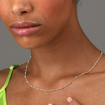 Sterling Silver Satellite Chain Necklace, 4 of 5
