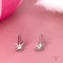 Star Stud Earrings With Sparkly Gemstones, thumbnail 7 of 9