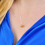 Personalised 50th Birthday Five Gold Rings Charm Necklace, thumbnail 1 of 6