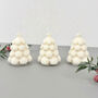White Christmas Tree Candle And Christmas Decoration, thumbnail 4 of 12