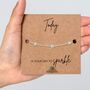 Graduation Gifts A Gold Plated Or Silver Plated Star Bracelet And Card, thumbnail 4 of 4