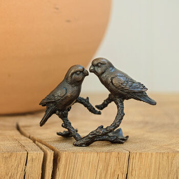 Limited Edition Solid Bronze Lovebirds, 8th Anniversary, 2 of 9