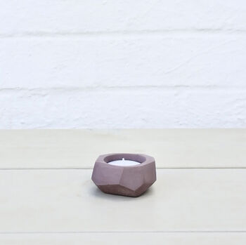 Sustainable Concrete Tea Light Holder And Candle, 5 of 10