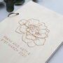 Personalised Wooden Floral Wedding Guest Book, thumbnail 3 of 5