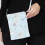 Birds Silk Zipped Crossbody Bag, thumbnail 9 of 9