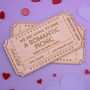 Personalised Valentines Wooden Ticket Gift Voucher, thumbnail 3 of 4