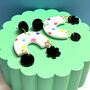 Ursula Bright Bold Colourful Dotty Patterned Earrings, thumbnail 2 of 8