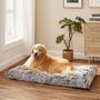 Dog Bed Cushion Pet Padded Fluffy Mat Plush, thumbnail 5 of 11