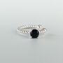 Sterling Silver Black Or White Crystal Ear Cuff, thumbnail 3 of 5