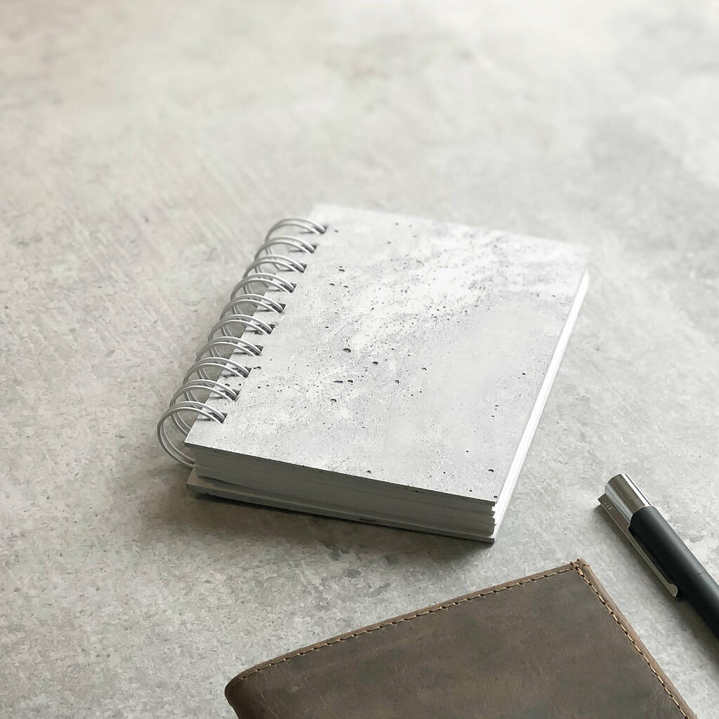 Personalised Concrete Veneer Travel Journal By The Rustic Dish