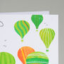 Green Balloons Card, thumbnail 2 of 10
