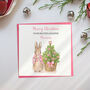 Peter Rabbit Pink Christmas Tree Card, thumbnail 10 of 12