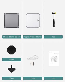 15 Cubes Storage Organiser Shelves Unit Plastic Closet, 9 of 10