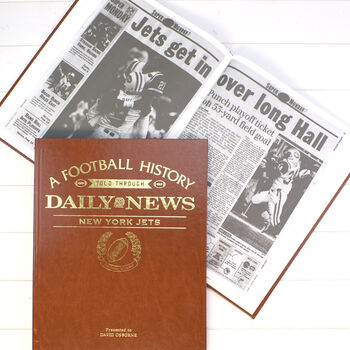 New York Jets Personalised Gift Newspaper Book, 9 of 9