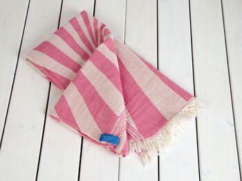 Handwoven 100% Cotton Beach And Bath Towel, 6 of 7