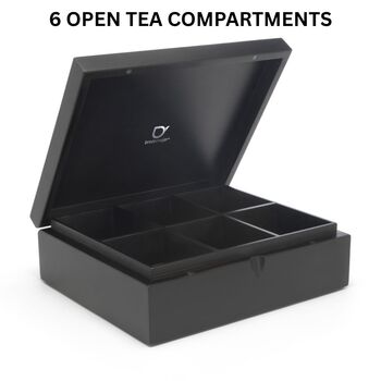 Tea Boxes Highest Quality In Bamboo Stained Black, 2 of 6