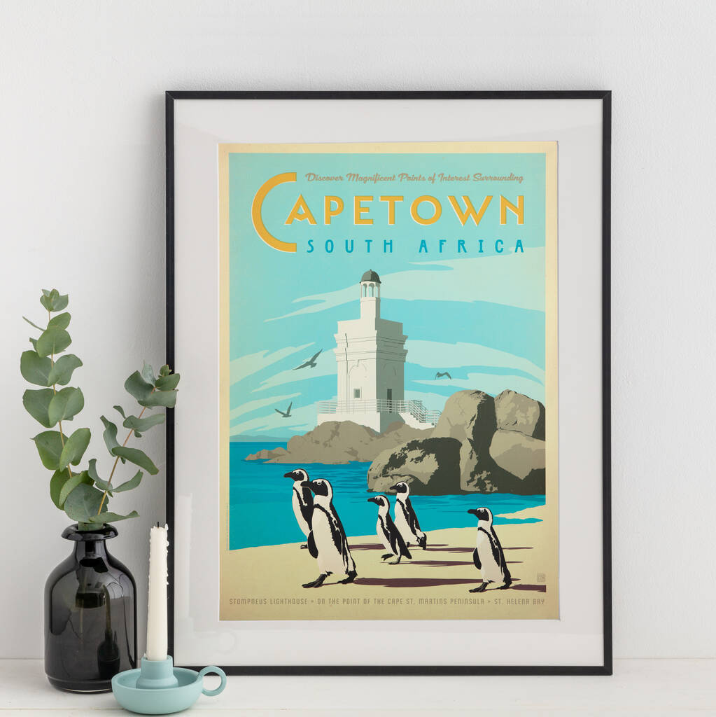 Cape Town South Africa Travel Print By I Heart Travel Art Notonthehighstreet Com