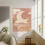 Peach Moon Illustration Art Print, thumbnail 4 of 4