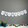 Ninety Birthday Party Banner Bunting Decoration, thumbnail 1 of 12