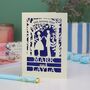 Personalised Papercut Couple Wedding Date Card, thumbnail 8 of 8
