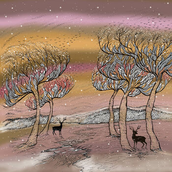 'Doe A Deer' Mixed Pack Of Eight Greeting Cards, 7 of 8
